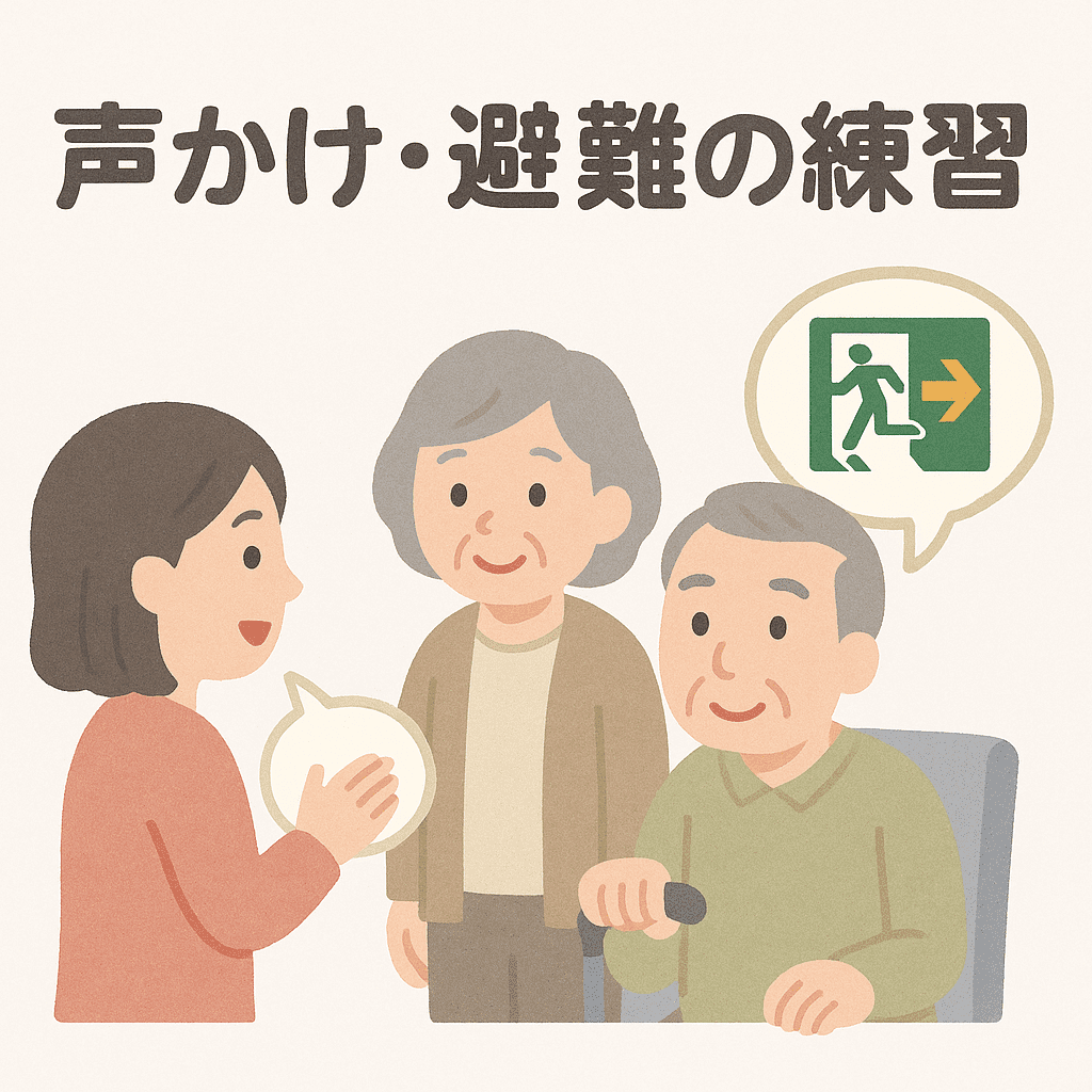 避難の練習