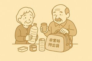 持ち出し袋の確認