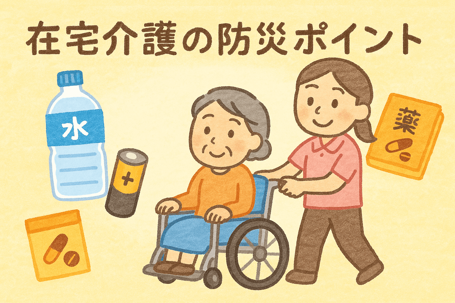 在宅介護の防災ポイント