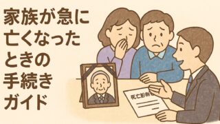 【保存版】家族が急に亡くなったときの手続きの流れ｜日本全国共通ガイド