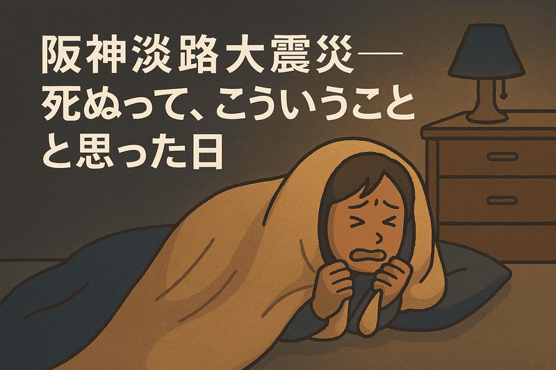 阪神淡路大震災――死ぬって、こういうことかと思った日