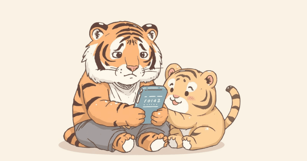 スマートフォンで文字入力に困っている高齢者をイメージしたイラスト
