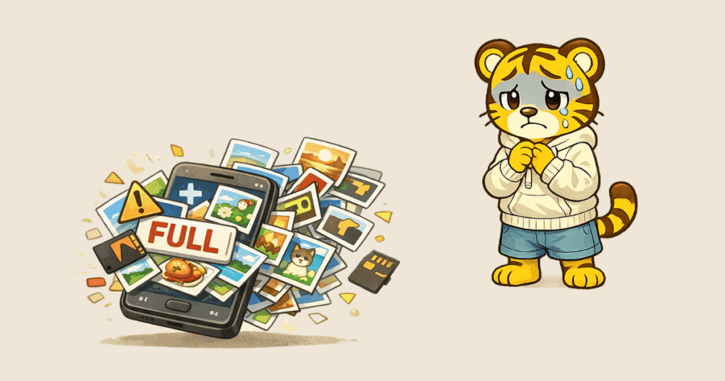 Googleフォト容量オーバーでパニックになっている。