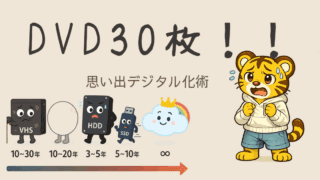 DVD30枚を救出！13年介護士の思い出デジタル化術