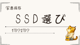 写真保存に使う外付けSSDの選び方｜1TBと2TBどっち？