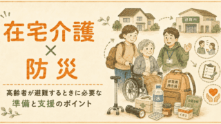 在宅介護 × 防災｜高齢者が避難するときに必要な準備と支援のポイント