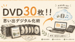 DVD30枚を救出！13年介護士の思い出デジタル化術