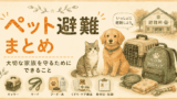 🐾 ペット避難まとめ｜大切な家族を守るためにできること