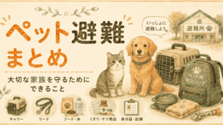 🐾 ペット避難まとめ｜大切な家族を守るためにできること