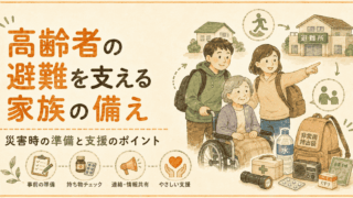 高齢者の避難を支える家族の備え｜災害時の準備と支援のポイント