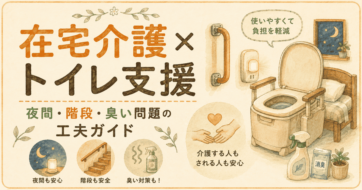 在宅介護×トイレ支援｜夜間・階段・臭い問題の工夫ガイド