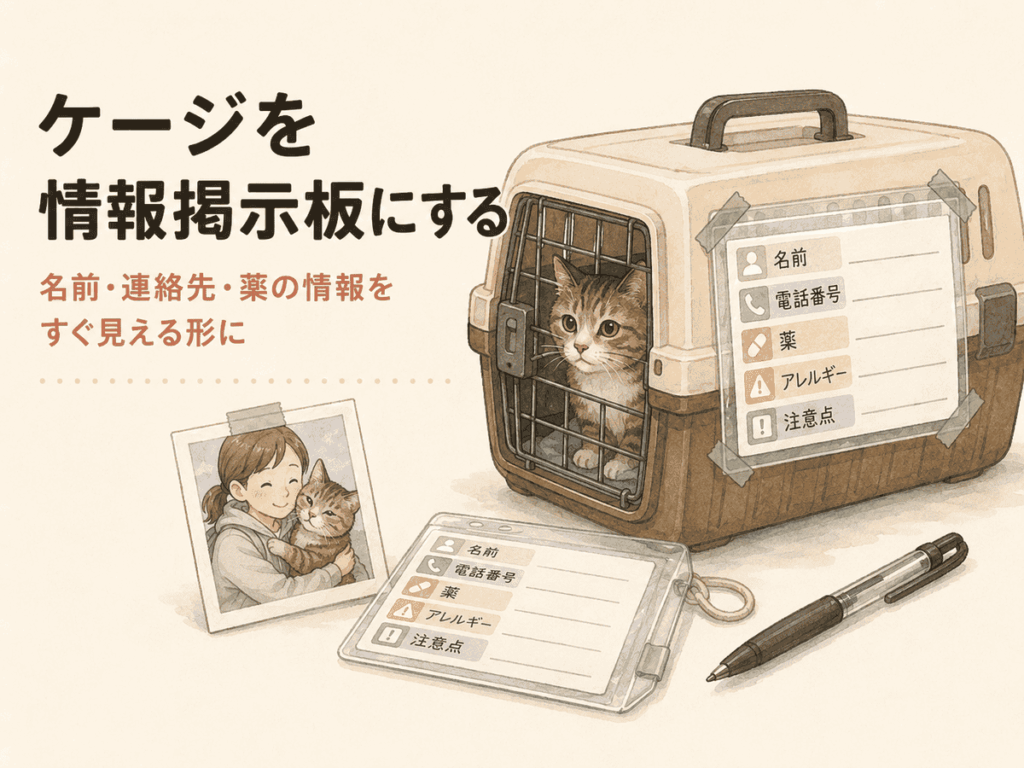 高齢者を介助しながらペットと避難する時の負担を表したイラスト