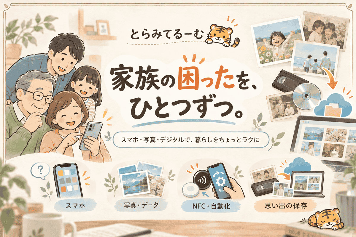 家族の困ったを、ひとつずつ。