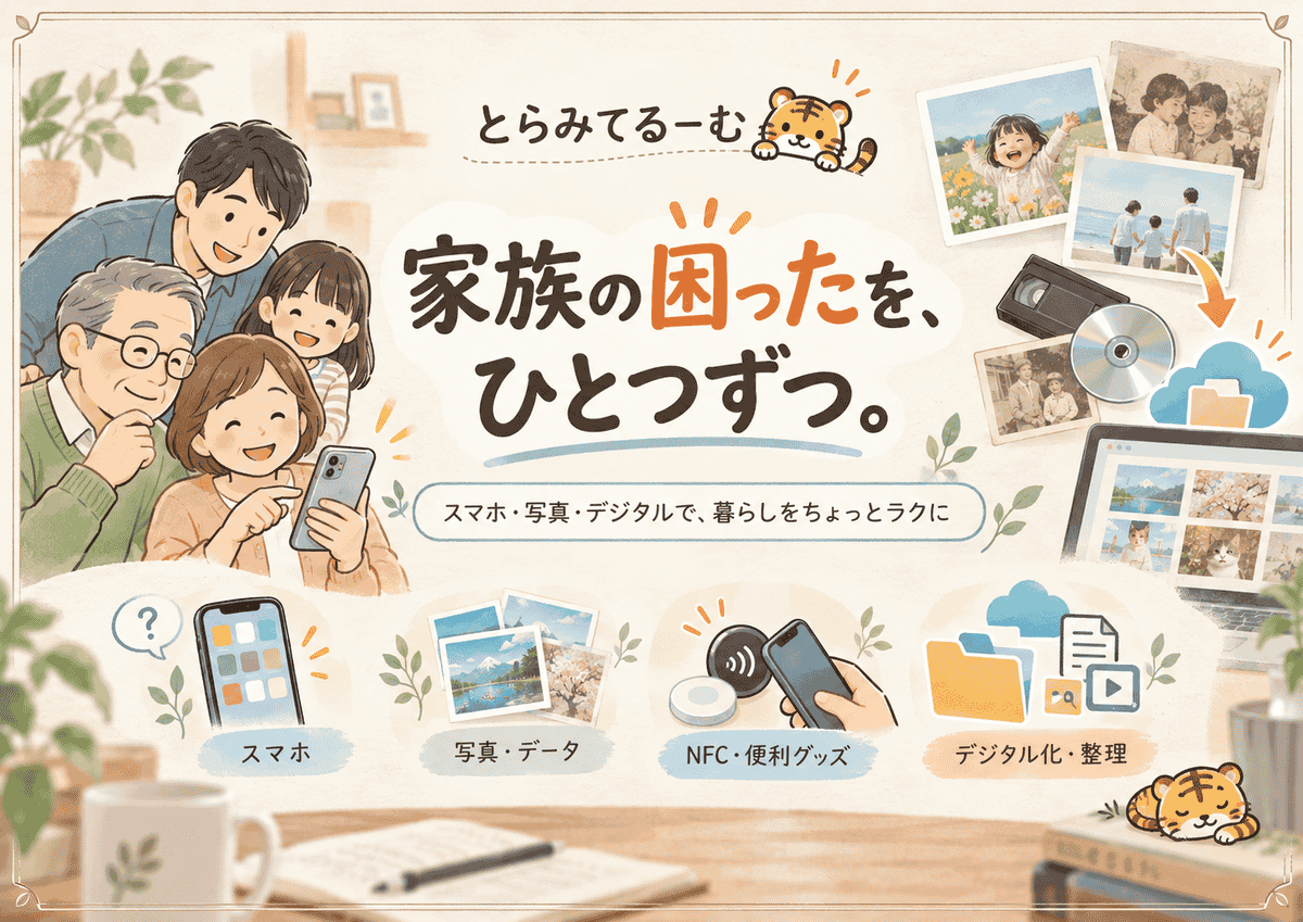 家族の困ったを、ひとつずつ。